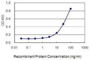 Detection limit for recombinant GST tagged FNBP1L is 1 ng/ml as a capture antibody.