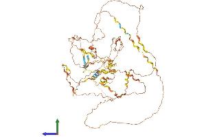 AlphaFold protein structure predicition of Human Recombinant GGN Protein, UniprotID Q86UU5