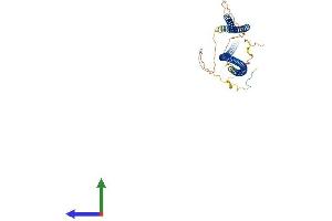AlphaFold protein structure predicition of Mouse Recombinant Cep57l1 Protein, UniprotID Q8VDS7