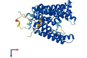 AlphaFold protein structure predicition of Human Recombinant PIGM Protein, UniprotID Q9H3S5