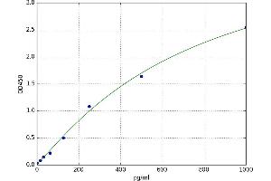 A typical standard curve (FBLN2 Kit ELISA)