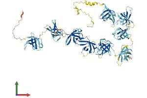 AlphaFold protein structure predicition of Human Recombinant CSDE1 Protein, UniprotID O75534