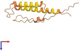 AlphaFold protein structure predicition of Human Recombinant SND1-IT1 Protein, UniprotID Q9HBX3