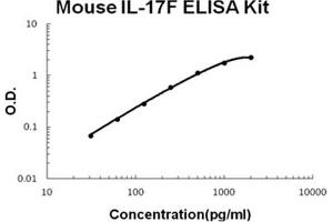 Mouse IL-17F Accusignal ELISA Kit Mouse IL-17F AccuSignal ELISA Kit standard curve. (IL17F Kit ELISA)