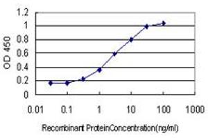 Detection limit for recombinant GST tagged DYDC1 is approximately 0.