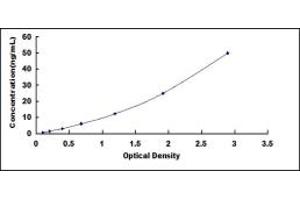 Typical standard curve (ADIG Kit ELISA)