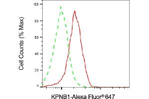 Flow cytometric analysis of KPNB1 expression in HepG2 cells using KPNB1 antibody (ABIN7799157), 1:2,000).
