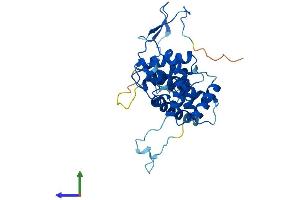 AlphaFold protein structure predicition of Human Recombinant GTF2B Protein, UniprotID Q00403