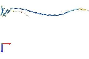 AlphaFold protein structure predicition of Mouse Recombinant Iqcd Protein, UniprotID Q9D3V1