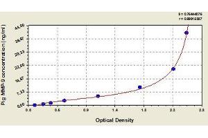 Typical standard curve