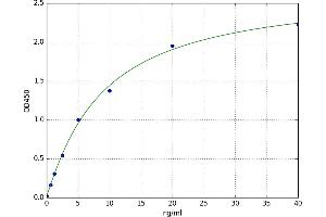 A typical standard curve (TIMP2 Kit ELISA)