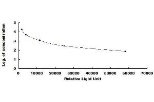 Typical standard curve