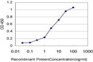 Detection limit for recombinant GST tagged PCDHGA8 is approximately 0.