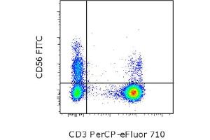 Flow Cytometry (FACS) image for anti-Neural Cell Adhesion Molecule 1 (NCAM1) antibody (FITC) (ABIN2144645) (CD56 anticorps  (FITC))