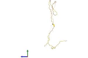 AlphaFold protein structure predicition of Mouse Recombinant Krtap15-1 Protein, UniprotID Q9QZU5