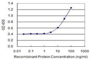 Detection limit for recombinant GST tagged TSKS is 1 ng/ml as a capture antibody. (TSKS anticorps  (AA 471-560))