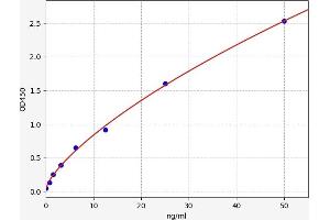 Typical standard curve (ITPA Kit ELISA)