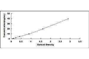 Typical standard curve (CDKN1B Kit ELISA)