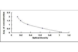 Typical standard curve (Quinolinic Acid Kit ELISA)