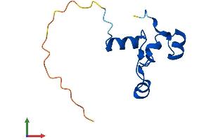 AlphaFold protein structure predicition of Human Recombinant TSTD3 Protein, UniprotID H0UI37