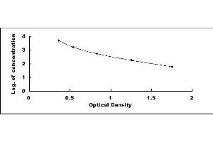 Typical standard curve (Obestatin Kit ELISA)
