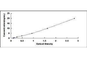 Typical standard curve (DNAJB9 Kit ELISA)