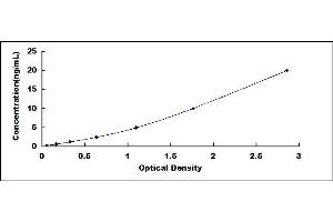 Typical standard curve (MERTK Kit ELISA)