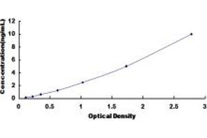 Typical standard curve (SDHC Kit ELISA)