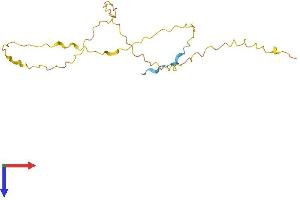 AlphaFold protein structure predicition of Human Recombinant VCX3A Protein, UniprotID Q9NNX9