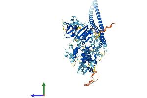 AlphaFold protein structure predicition of Human Recombinant PIK3R2 Protein, UniprotID O00459