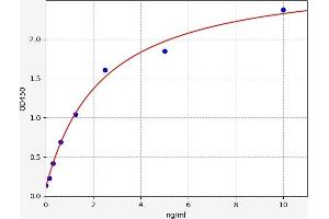Typical standard curve (Connexin 43/GJA1 Kit ELISA)