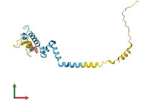 AlphaFold protein structure predicition of Human Recombinant DNAJC5G Protein, UniprotID Q8N7S2