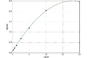 A typical standard curve (Fibrillin 3 Kit ELISA)