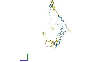 AlphaFold protein structure predicition of Mouse Recombinant Ppp1r17 Protein, UniprotID Q9Z2E4