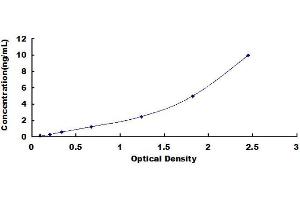 Typical standard curve (FKBP4 Kit ELISA)