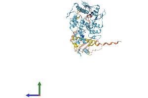 AlphaFold protein structure predicition of Human Recombinant ZNF189 Protein, UniprotID O75820