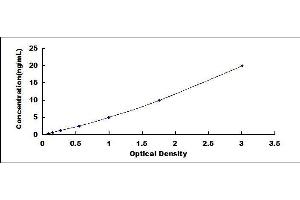 Typical standard curve (NPM1 Kit ELISA)