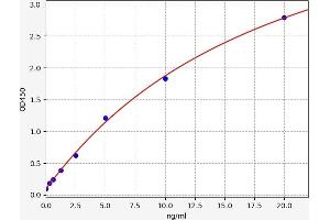 Typical standard curve (IRF3 Kit ELISA)