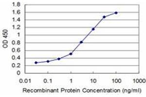 Detection limit for recombinant GST tagged GSC is approximately 0. (GSC anticorps  (AA 151-257))
