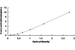 Typical standard curve (MTDH Kit ELISA)
