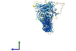 AlphaFold protein structure predicition of Human Recombinant HPS3 Protein, UniprotID Q969F9