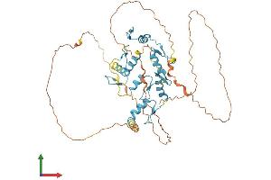 AlphaFold protein structure predicition of Human Recombinant PLAGL1 Protein, UniprotID Q9UM63
