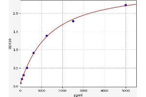 Typical standard curve (PFN1 Kit ELISA)