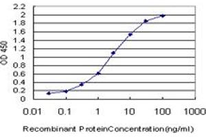 Detection limit for recombinant GST tagged SRF is approximately 0.