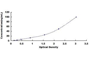 Typical standard curve (Laminin alpha 1 Kit ELISA)