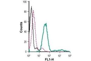 Cell surface detection of P2RX7 in live intact mouse BV-2 microglia cells: (black line) Cells.