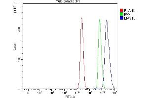 Flow Cytometry analysis of MCF-7 cells using anti-GWL/MASTL antibody (ABIN7600309).