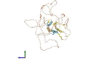 AlphaFold protein structure predicition of Mouse Recombinant Troap Protein, UniprotID B7ZNG4