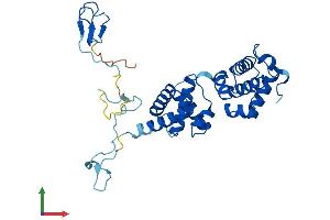 AlphaFold protein structure predicition of Human Recombinant GTF2B Protein, UniprotID Q00403