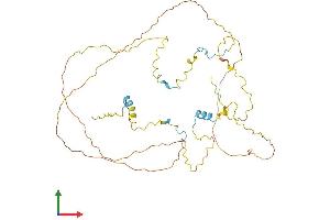 AlphaFold protein structure predicition of Mouse Recombinant Rcsd1 Protein, UniprotID Q3UZA1